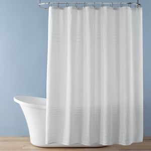 New magnolia white shower curtain